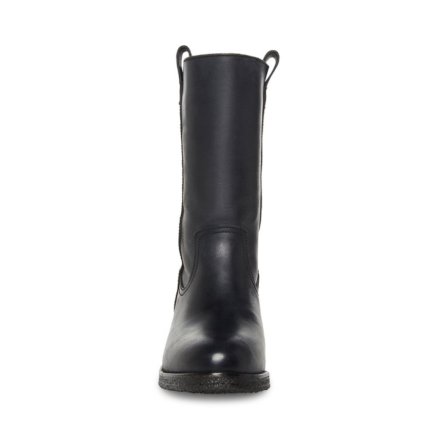 Botas Altas Steve Madden Winny Cuero Mujer Negras | ES GIS810